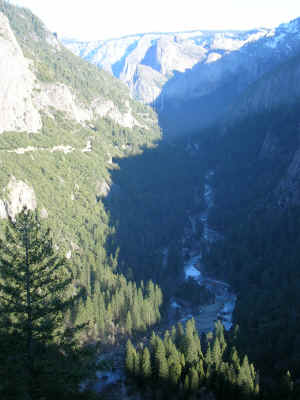 Yosemite Valley dall'alto